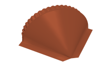 Заглушка конусная 0,5 Velur X RAL 8004 терракота