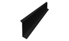 Планка примыкания в штробу 60 0,5 Drap TX RAL 9005 черный (3м)