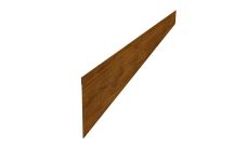 Ламель забора жалюзи Palermo 0,45 Print Elite с пленкой Golden Wood TwinColor