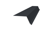 Планка капельник 100х55 0,4 PE-Double с пленкой RAL 7024 мокрый асфальт (3м)