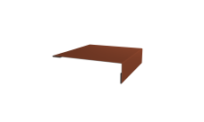 Планка мансардная 0,5 Velur X RAL 8004 терракота (2м)