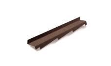 Планка примыкания правая для композитной черепицы Metrotile кофе (1,25м)
