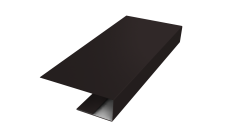 J-Профиль 12мм 0,5 Drap TX RAL 9005 черный (3м)